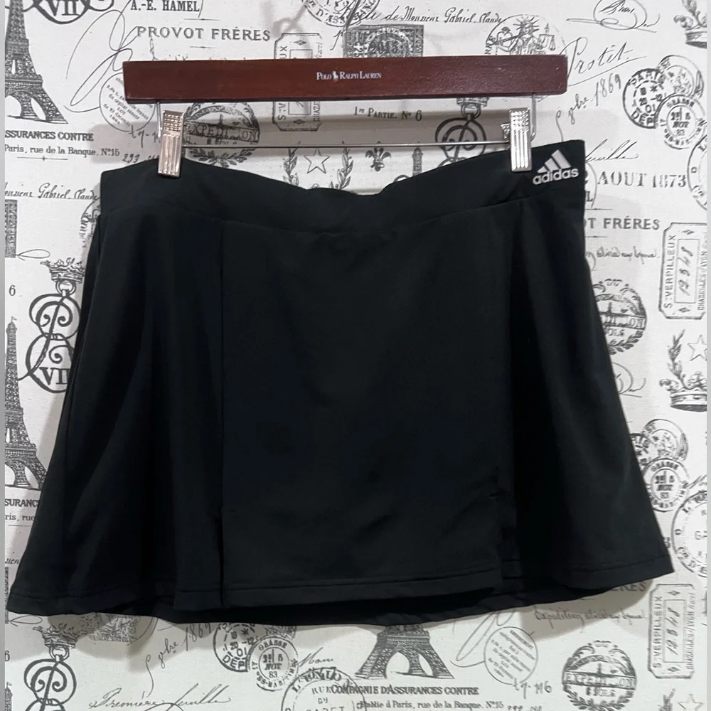 Adidas Black Skort Built In Shorts Size L